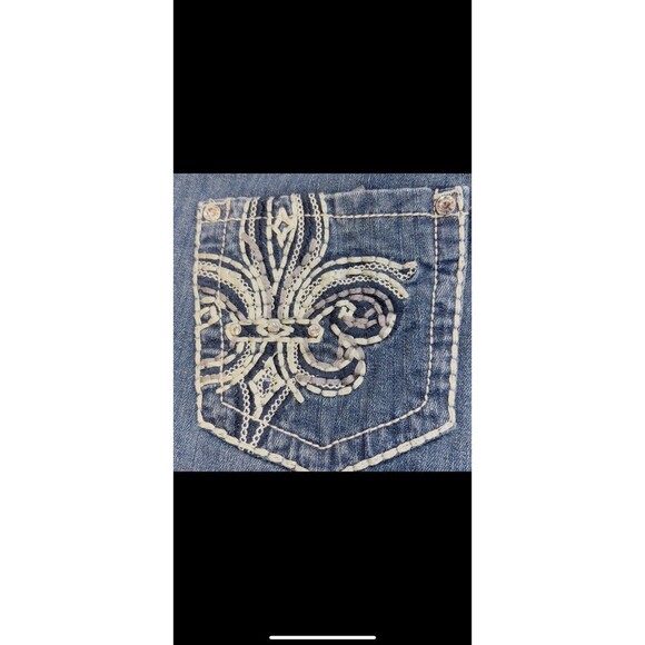 Zenim Denim Jeans Women's 5-Pocket Capri Mid-low Rise natural waist Sz‎ 6 pants - Picture 4 of 10